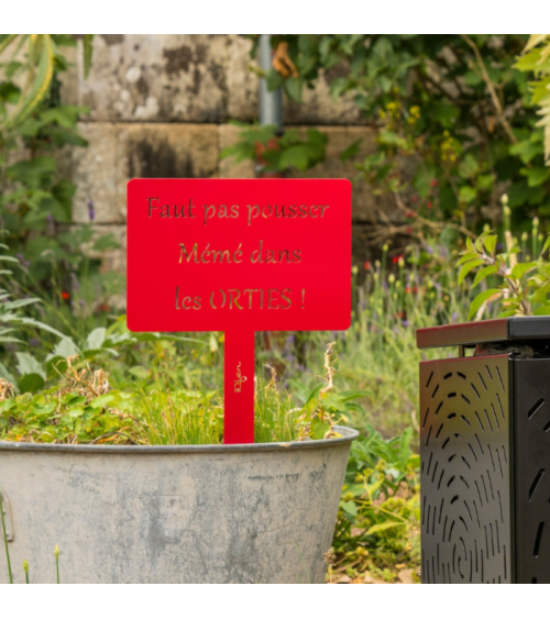 Pancarte de jardin en métal personnalisée - IDfer