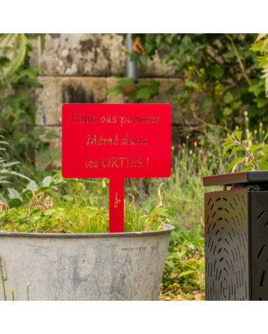 Pancarte de jardin en métal personnalisée - IDfer