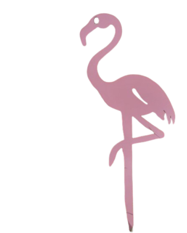 Décoration de jardin en métal - Flamant rose Lady pink - IDfer