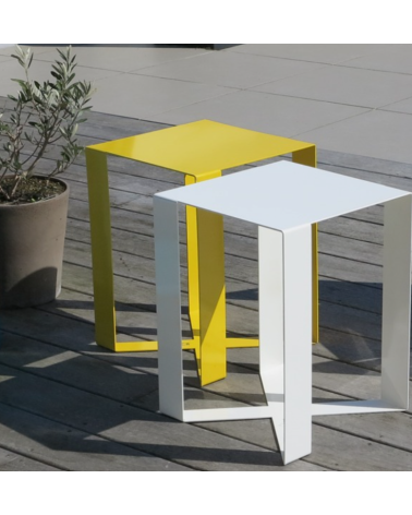 Tabouret haut de gamme en métal design - T-Steel - IDfer