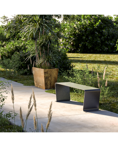 Banc design en métal personnalisé - Urbansteel - IDfer