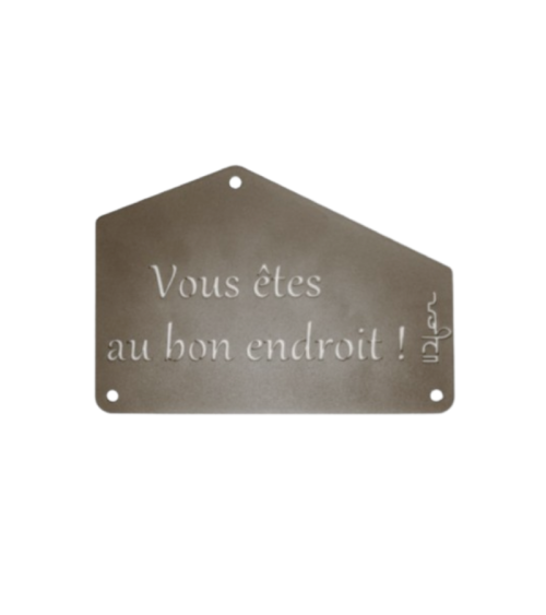 Plaque entrée de maison personnalisée en métal - IDfer