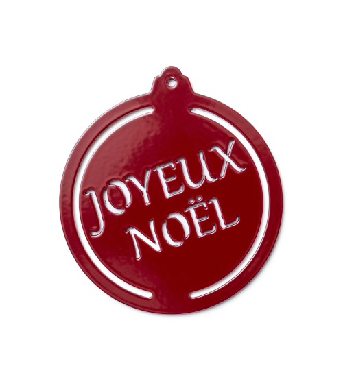 Boule de Noël Steel Joyeux Noël